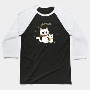 Gemini Holiday Kitty Cat Baseball T-Shirt